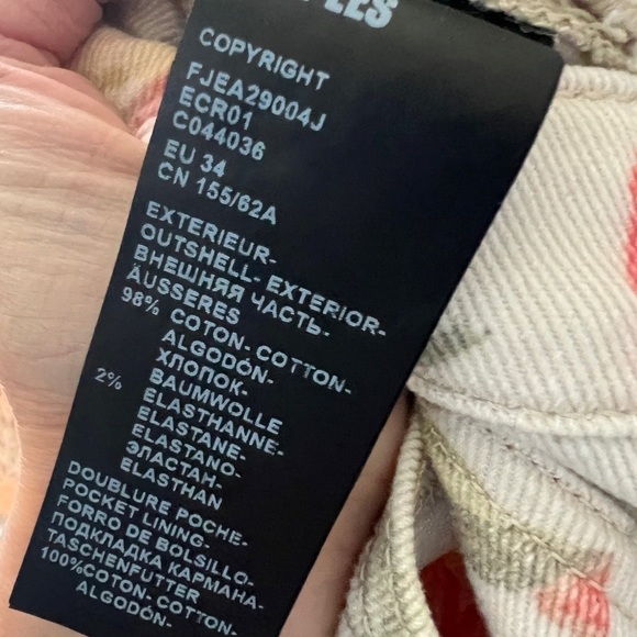 The Kooples- Ankle Jeans - Floral Jeans - Picture 5 of 14